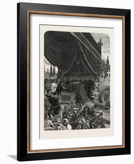 France: Funeral of the Japanese Minister, at Paris, 1880 1881-null-Framed Giclee Print