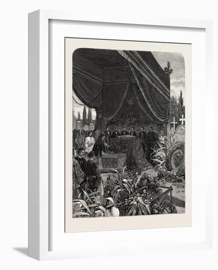 France: Funeral of the Japanese Minister, at Paris, 1880 1881-null-Framed Giclee Print