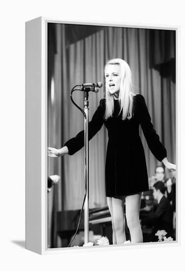 France Gall Singing-Sergio del Grande-Framed Premier Image Canvas