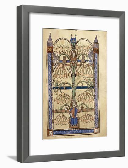 France, Genealogical Tree of the Virgin Mary, Miniature from the Manuscript Speculum Virginae-null-Framed Giclee Print