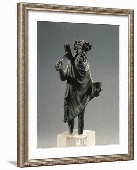 France, Glanum, Statuette Representing the God Silvanus, Bronze-null-Framed Giclee Print