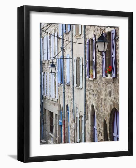 France, Haute-Loire Department, Auvergne Region, Le Puy-En-Velay, Buildings on Rue Raphael-Walter Bibikow-Framed Photographic Print