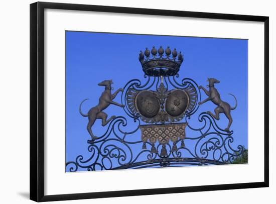 France, Ile-De-France, Jossigny, Entrance Gate to 18th Century Castle-null-Framed Giclee Print