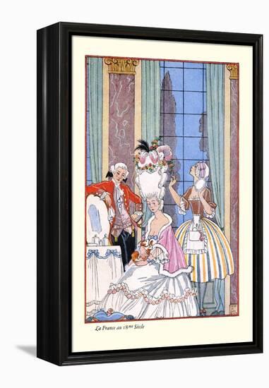 France in the 18th Century-Georges Barbier-Framed Stretched Canvas