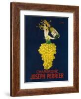 France - Joseph Perrier Champagne Promotional Poster-Lantern Press-Framed Art Print