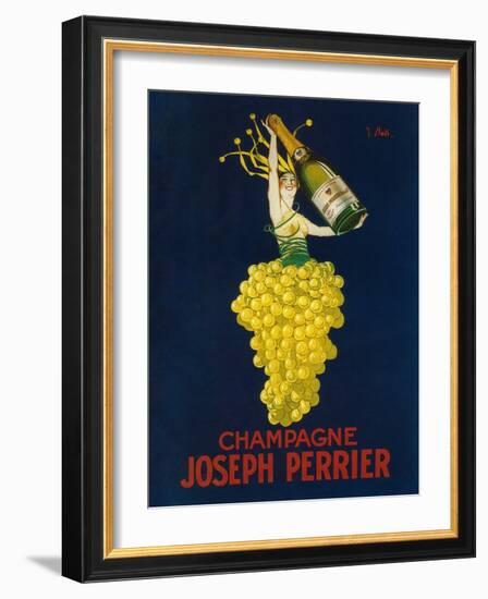 France - Joseph Perrier Champagne Promotional Poster-Lantern Press-Framed Art Print