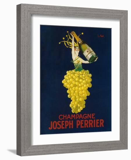 France - Joseph Perrier Champagne Promotional Poster-Lantern Press-Framed Premium Giclee Print