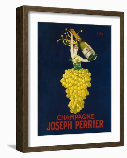 France - Joseph Perrier Champagne Promotional Poster-Lantern Press-Framed Premium Giclee Print