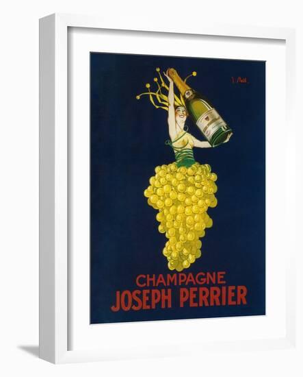 France - Joseph Perrier Champagne Promotional Poster-Lantern Press-Framed Premium Giclee Print