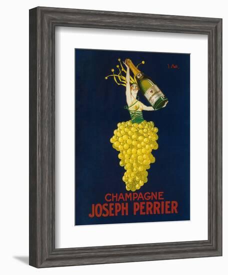 France - Joseph Perrier Champagne Promotional Poster-Lantern Press-Framed Art Print