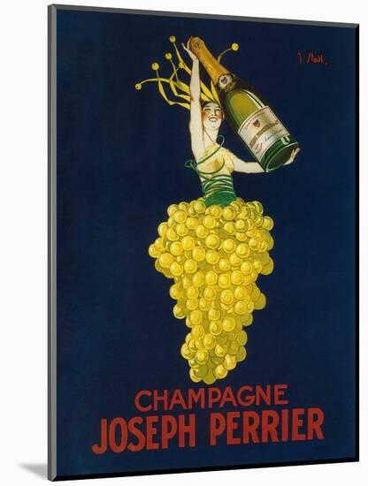 France - Joseph Perrier Champagne Promotional Poster-Lantern Press-Mounted Art Print