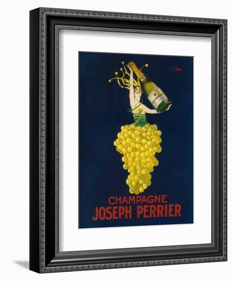 France - Joseph Perrier Champagne Promotional Poster-Lantern Press-Framed Art Print