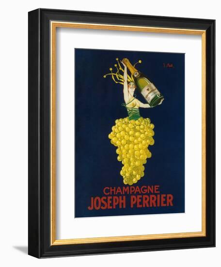 France - Joseph Perrier Champagne Promotional Poster-Lantern Press-Framed Art Print