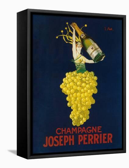 France - Joseph Perrier Champagne Promotional Poster-Lantern Press-Framed Stretched Canvas