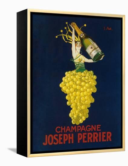 France - Joseph Perrier Champagne Promotional Poster-Lantern Press-Framed Stretched Canvas