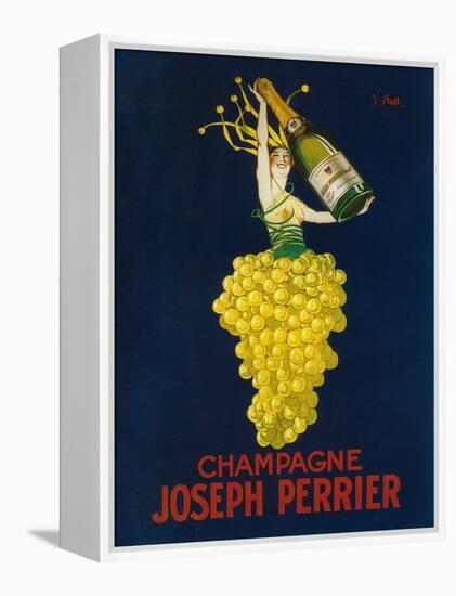 France - Joseph Perrier Champagne Promotional Poster-Lantern Press-Framed Stretched Canvas