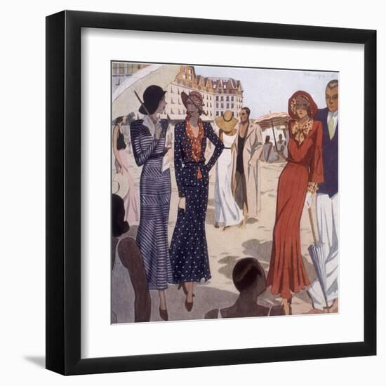 France, La Baule 1931-Nicole Groult-Framed Art Print