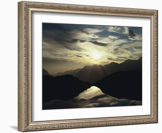 France, Lac Noir L'Alpe D'Huez, Evening Sun-Thonig-Framed Photographic Print