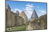 France, Languedoc-Roussillon. Chateau De Carcassonne. City Walls and Gates-Emily Wilson-Mounted Photographic Print