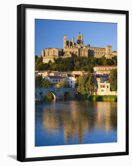 France, Languedoc-Roussillon, Herault Department, Beziers, Cathedrale St-Nazaire Cathedral and the -Walter Bibikow-Framed Photographic Print