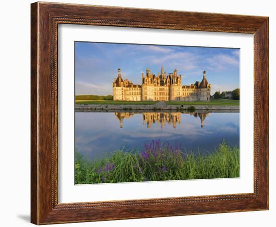 France, Loire Valley, Chateau De Chambord, Detail of Towers-Shaun Egan-Framed Photographic Print