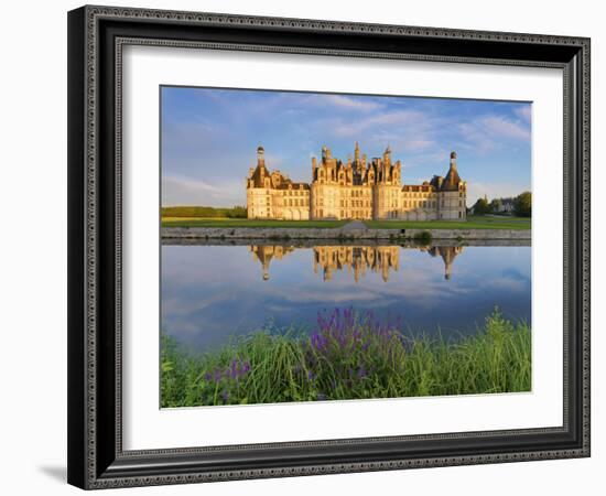 France, Loire Valley, Chateau De Chambord, Detail of Towers-Shaun Egan-Framed Photographic Print