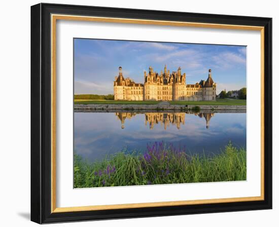 France, Loire Valley, Chateau De Chambord, Detail of Towers-Shaun Egan-Framed Photographic Print