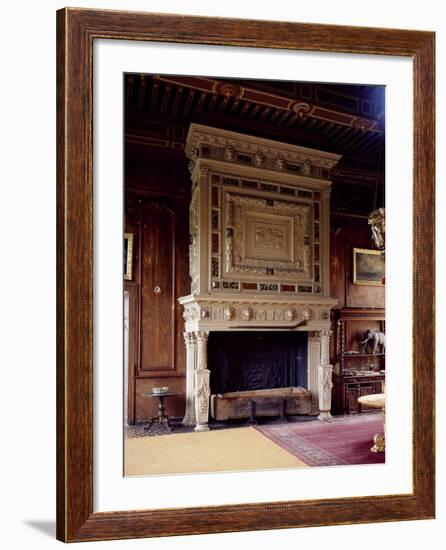 France, Loire Valley, Chateau De Sully, Fireplace in Salon, Henry III's Period-null-Framed Giclee Print