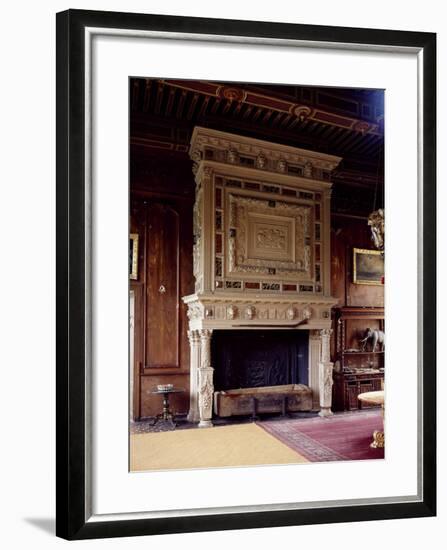 France, Loire Valley, Chateau De Sully, Fireplace in Salon, Henry III's Period-null-Framed Giclee Print