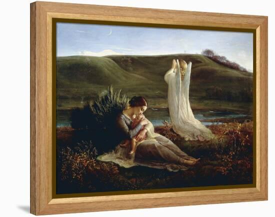 France, Lyon, the Angel and the Mother-null-Framed Premier Image Canvas