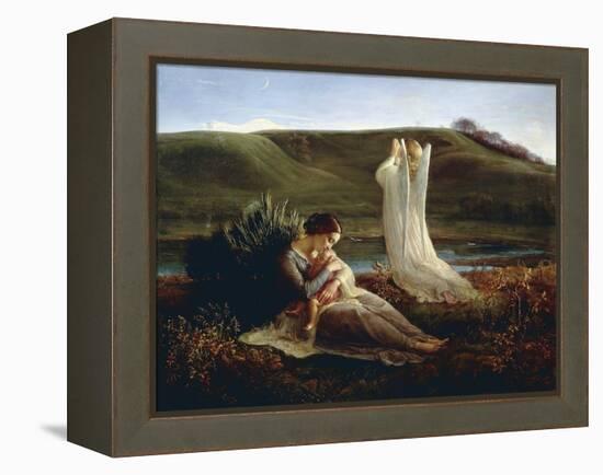 France, Lyon, the Angel and the Mother-null-Framed Premier Image Canvas