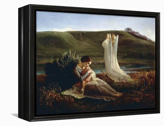 France, Lyon, the Angel and the Mother-null-Framed Premier Image Canvas