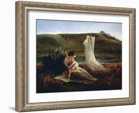 France, Lyon, the Angel and the Mother-null-Framed Giclee Print