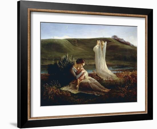 France, Lyon, the Angel and the Mother-null-Framed Giclee Print