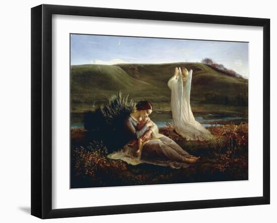 France, Lyon, the Angel and the Mother-null-Framed Giclee Print