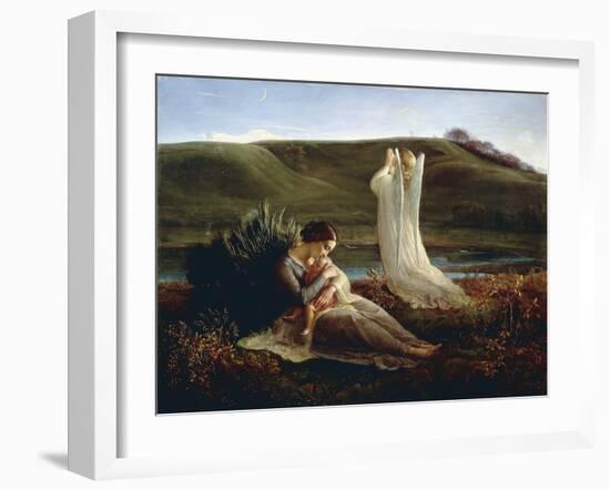 France, Lyon, the Angel and the Mother-null-Framed Giclee Print