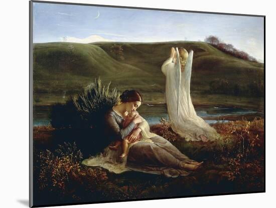 France, Lyon, the Angel and the Mother-null-Mounted Giclee Print