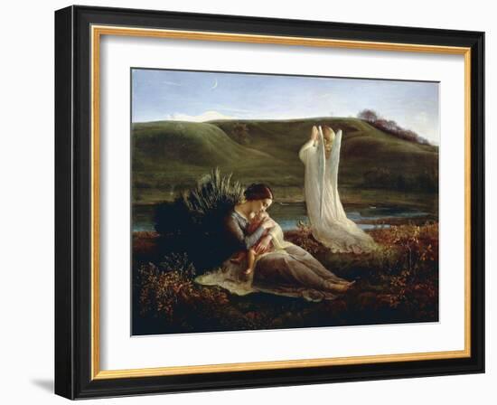 France, Lyon, the Angel and the Mother-null-Framed Giclee Print