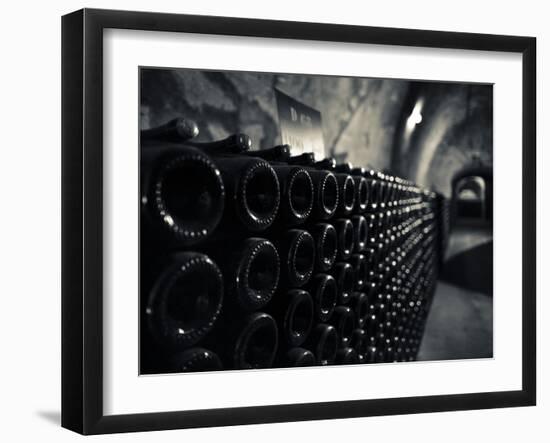 France, Marne, Champagne Ardenne, Reims, Pommery Champagne Winery, Champagne Cellars-Walter Bibikow-Framed Photographic Print