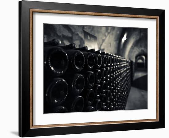 France, Marne, Champagne Ardenne, Reims, Pommery Champagne Winery, Champagne Cellars-Walter Bibikow-Framed Photographic Print