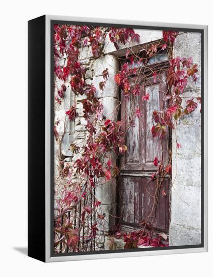 France, Midi-Pyrenees Region, Aveyron Department, La Couvertoirade-Walter Bibikow-Framed Premier Image Canvas