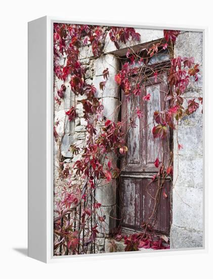 France, Midi-Pyrenees Region, Aveyron Department, La Couvertoirade-Walter Bibikow-Framed Premier Image Canvas