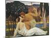 France, Montfort L'Amaury, Daphne and Chloe, 1913-null-Mounted Giclee Print