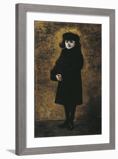 France, Montfort L'Amaury, Portrait of Maurice Ravel (1875 - 1937) at Age 2, 1886-null-Framed Giclee Print