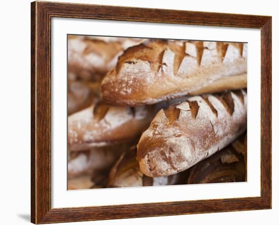 France, Moselle, Lorraine Region, Metz, Covered Market, Artisan Bread-Walter Bibikow-Framed Photographic Print