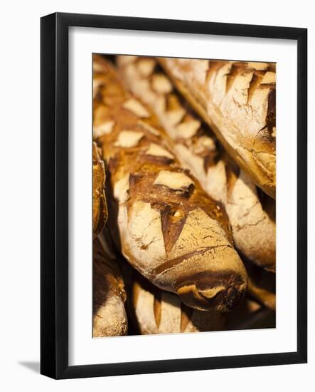 France, Moselle, Lorraine Region, Metz, Covered Market, Artisan Bread-Walter Bibikow-Framed Photographic Print