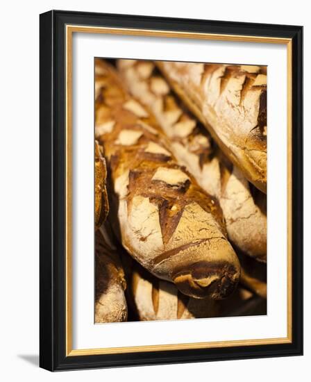 France, Moselle, Lorraine Region, Metz, Covered Market, Artisan Bread-Walter Bibikow-Framed Photographic Print