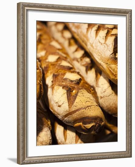 France, Moselle, Lorraine Region, Metz, Covered Market, Artisan Bread-Walter Bibikow-Framed Photographic Print