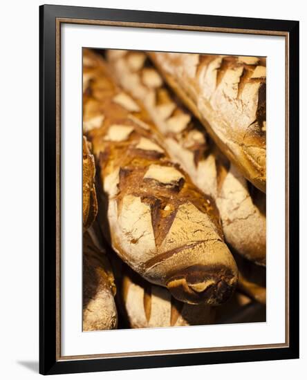 France, Moselle, Lorraine Region, Metz, Covered Market, Artisan Bread-Walter Bibikow-Framed Photographic Print