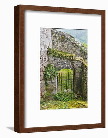 France, Najac. Window in the Najac Castle-Hollice Looney-Framed Photographic Print